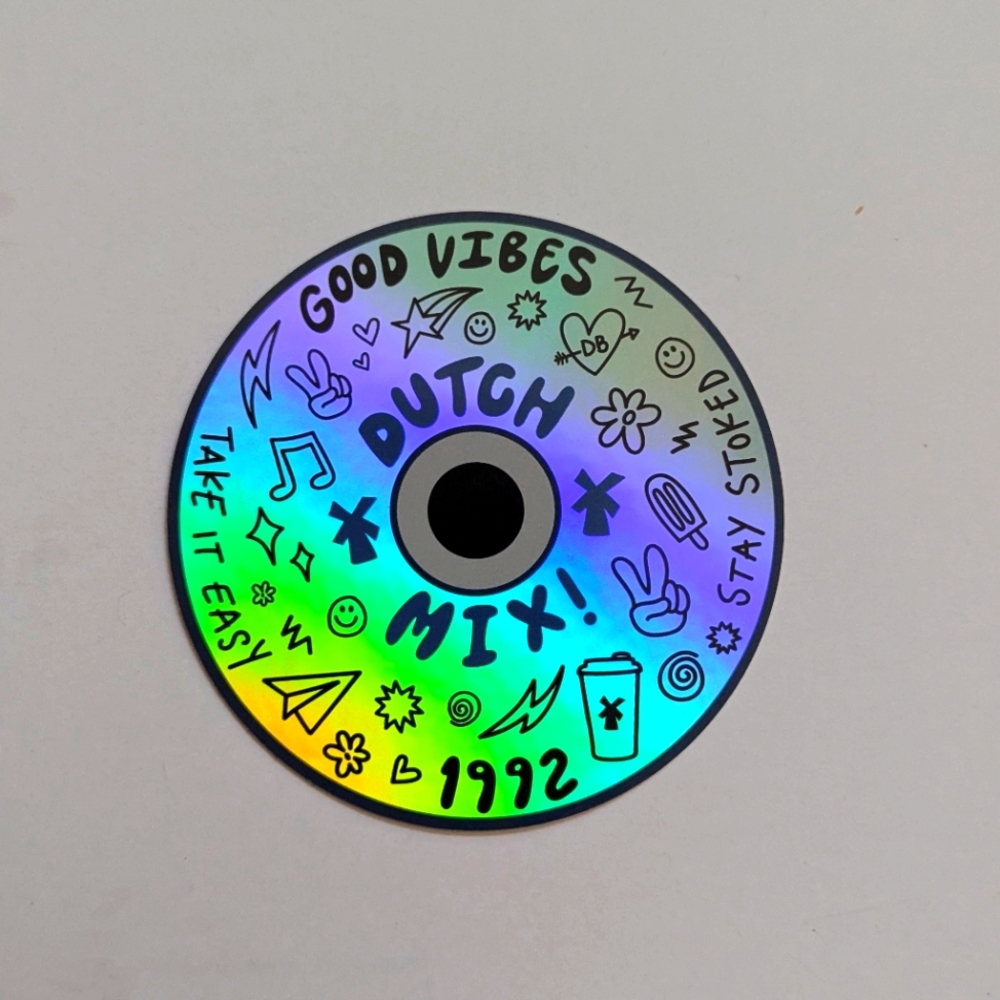 Colorful Dutch Mix CD Sticker